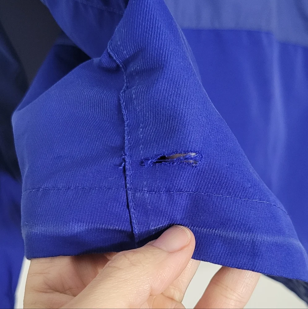 Patagonia Essen Shell Blue Jacket Full Zip Waterproof Outdoor Hoodie Medium - Picture 13 of 16
